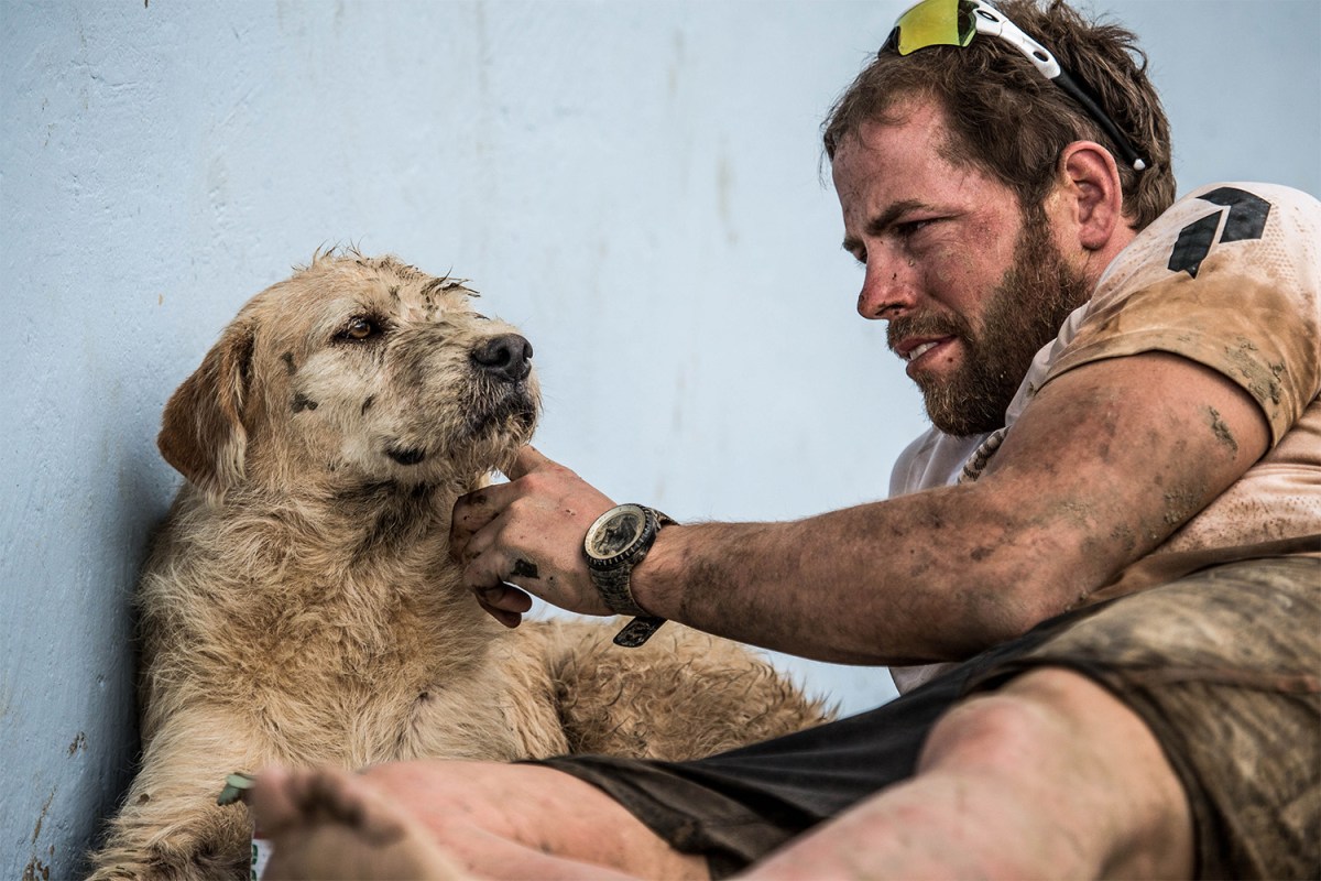 Mikael Lindnord and Arthur the dog. Lindnord gave us the real story that inspired the movie "Arthur the King."