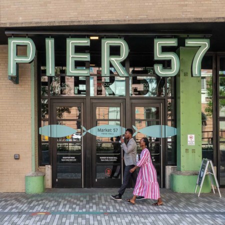 Market 57 at Pier 57, one of the best food halls in NYC