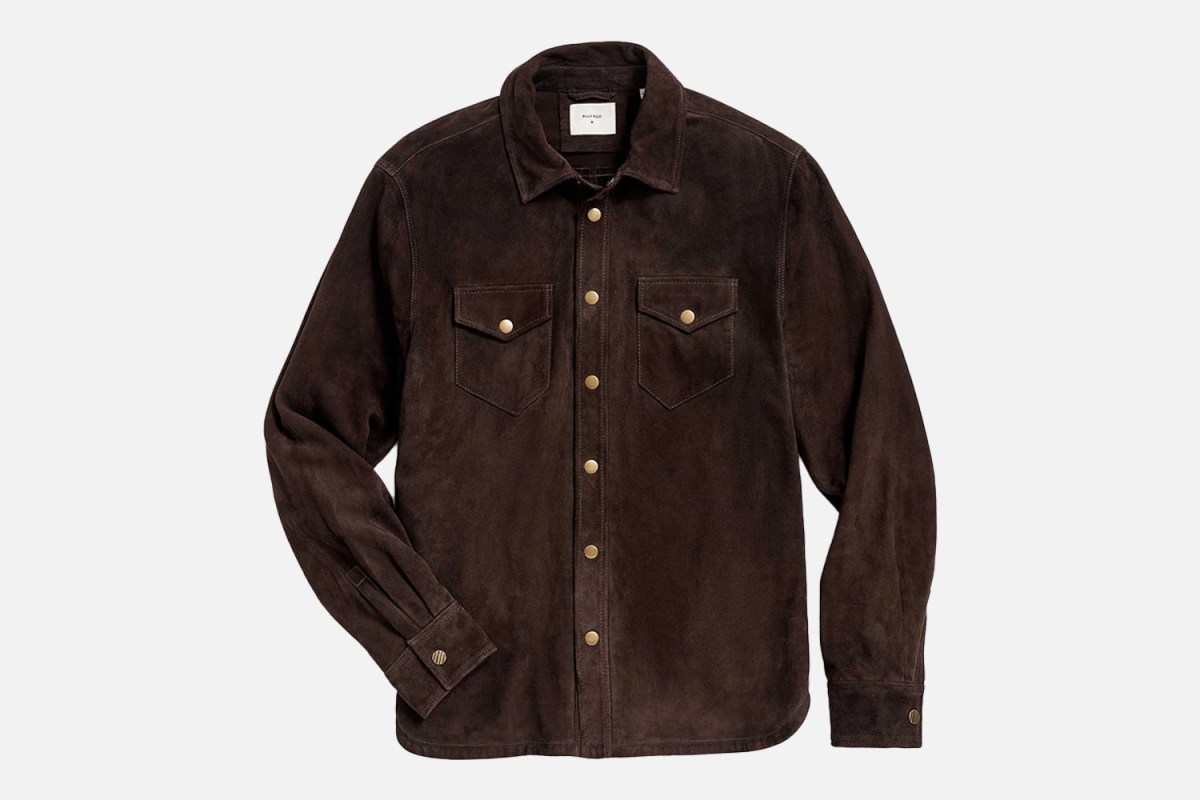 Billy Reid Savoy Suede Workshirt