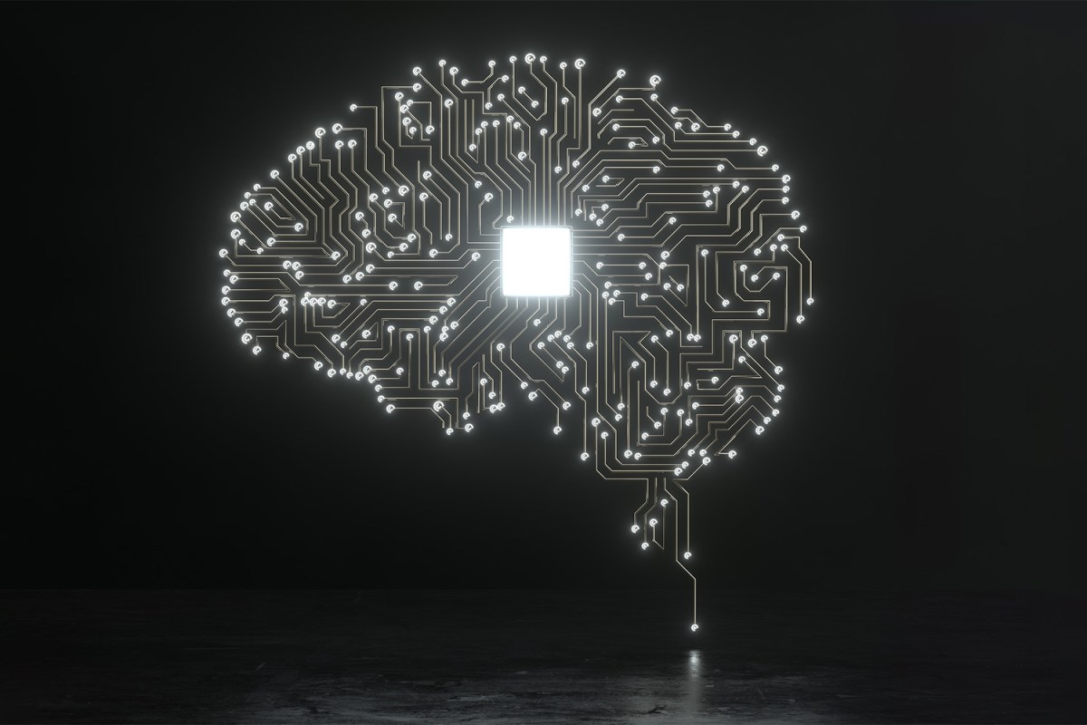 A human brain depicted with a computer chip and circuits coming out of it. We look at the state of brain-machine interfaces with the advances from Elon Musk's Neuralink and other companies.