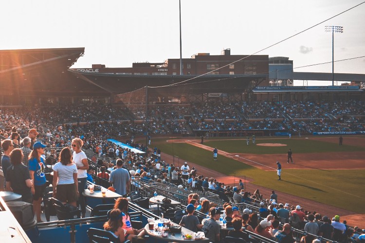 Durham Bulls baseball field.