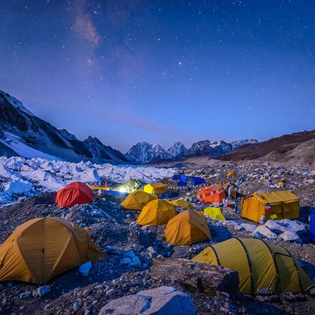 The Everest Base Camp trek on the south side is one of the most popular trekking routes in the Himalayas