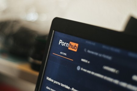 Laptop with Pornhub on it