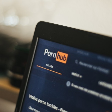 Laptop with Pornhub on it