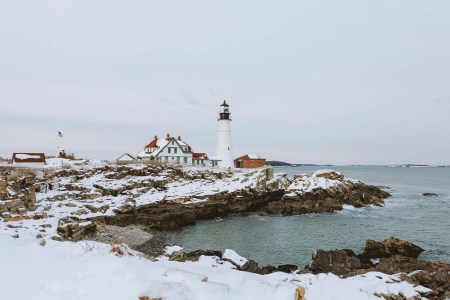 A winter view of Portland, maine