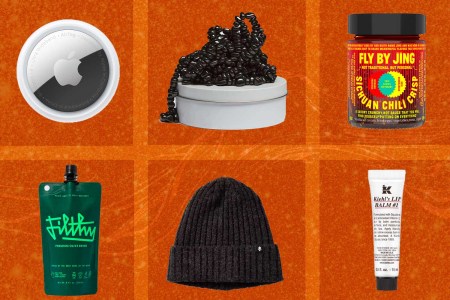 A collage of the best stocking stuffers for men