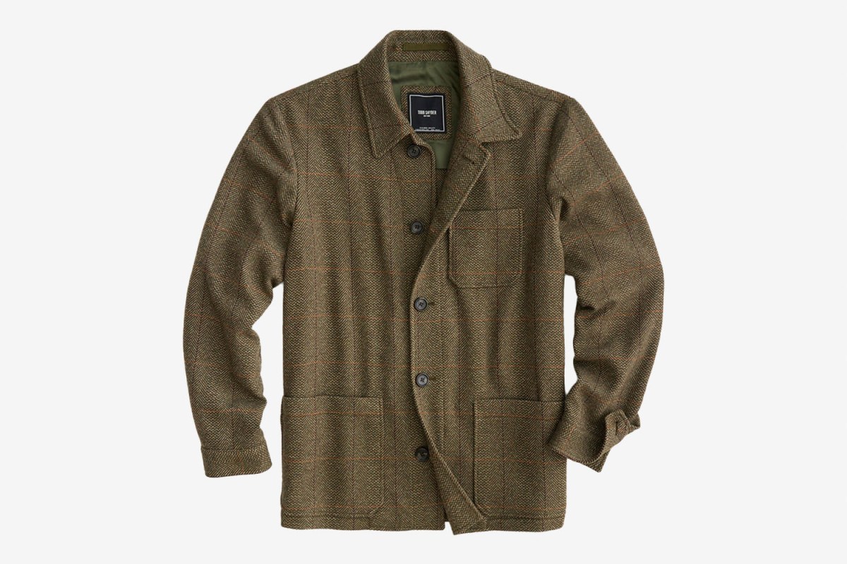 Todd Snyder Herringbone Tailored Chore Coat