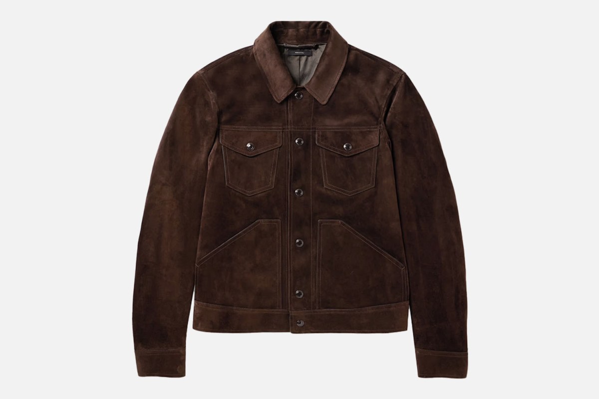 Tom Ford Suede Trucker Jacket