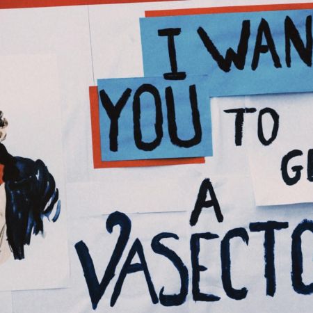 A poster of Uncle's Sam classic "I Want You" point, but it says "to get a vasectomy" at the bottom. Today, our writer shares his own story about what it's like to get a vasectomy.