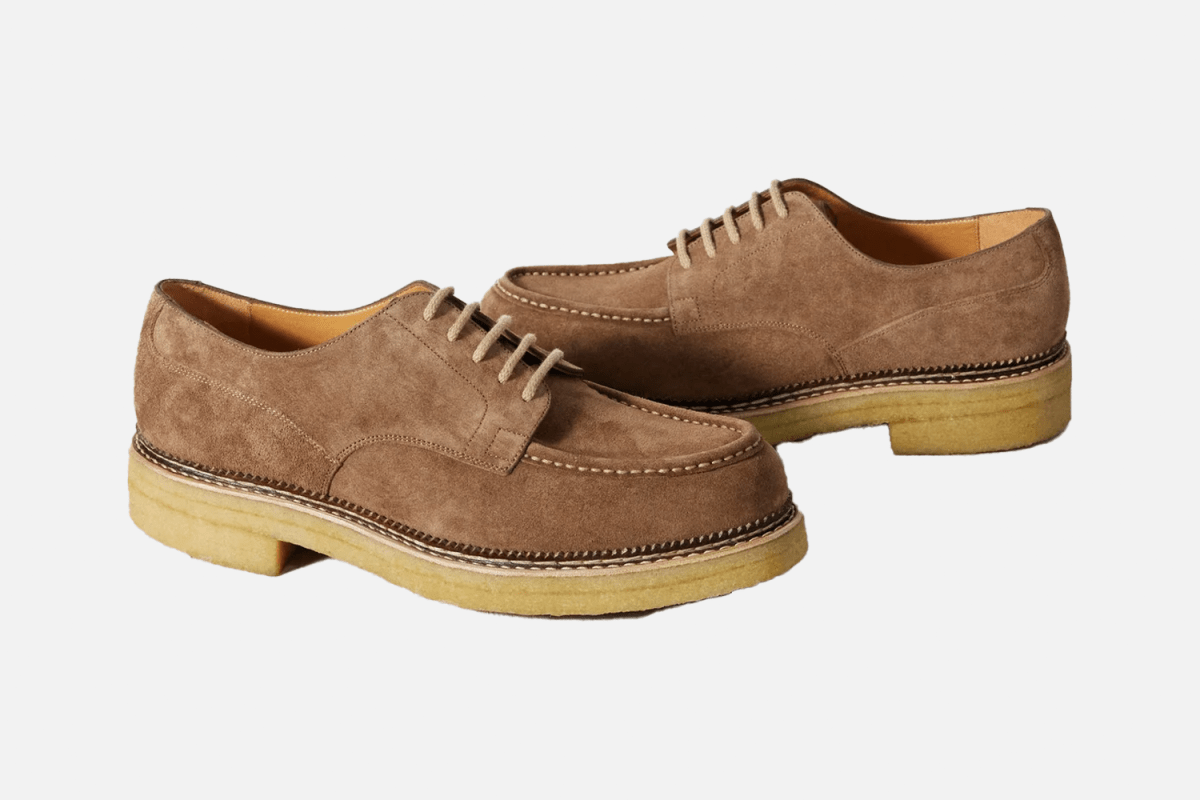 J.M. Weston Suede Derby Shoes