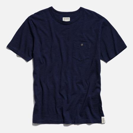 Todd Snyder Indigo Slub Pocket Tee